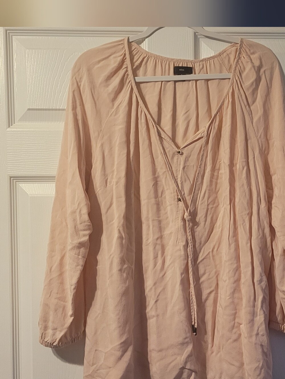 ellos Light Blush Peasant Tunic